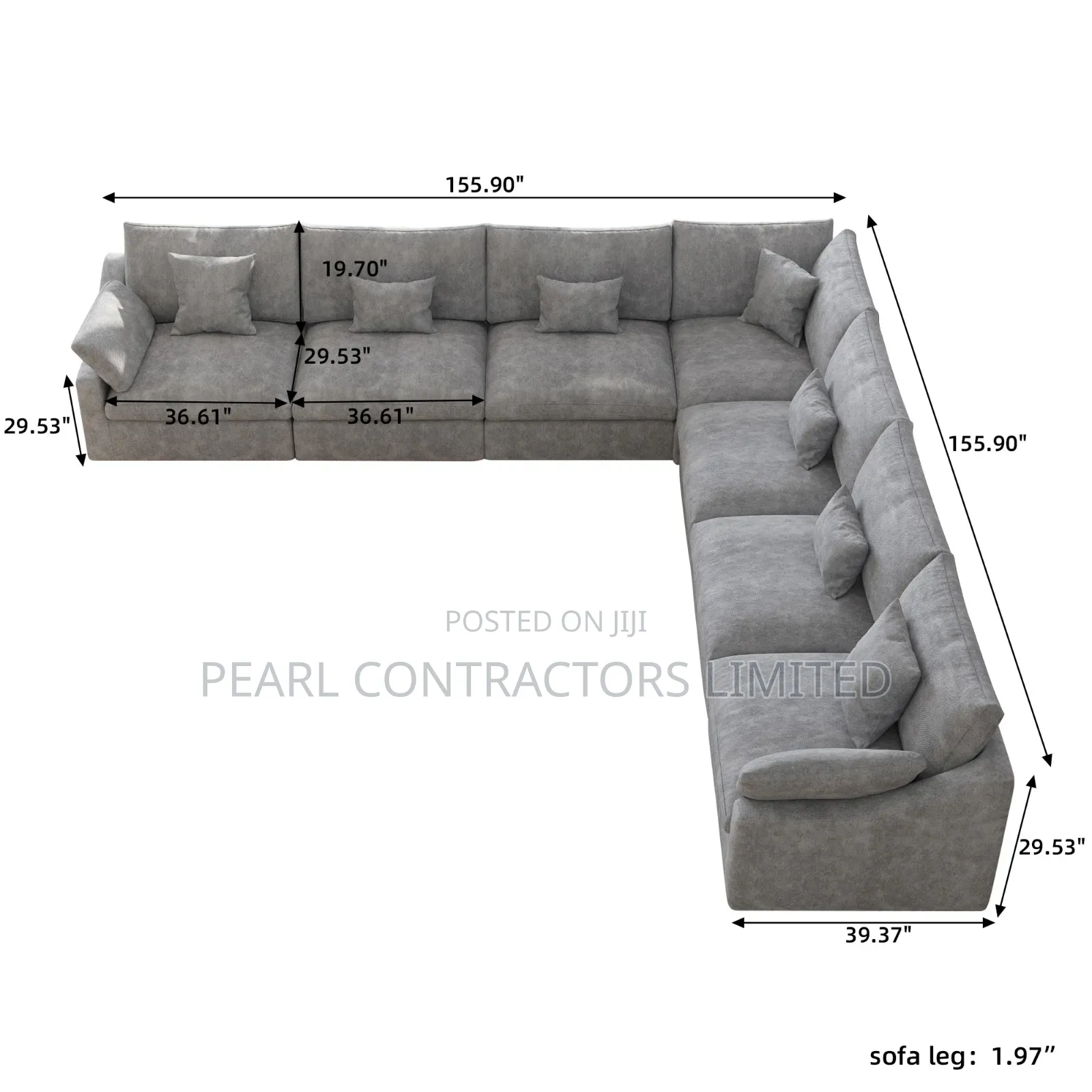 Sofas/Marriott Perfect L Sofas 7 Seaters in Any Colour 2,000,000/-