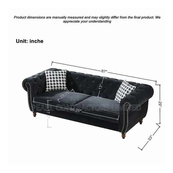 Sofas/3 Seaters Chesterfield Original Sofa Couches 1,200,000/-
