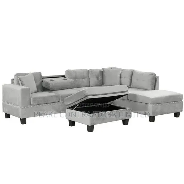 Sofas/Escalate L Sofas With Ottoman Poufs in Any Colour 1,600,000/-