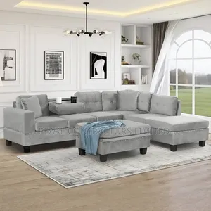 Sofas/Escalate L Sofas With Ottoman Poufs in Any Colour 1,600,000/-