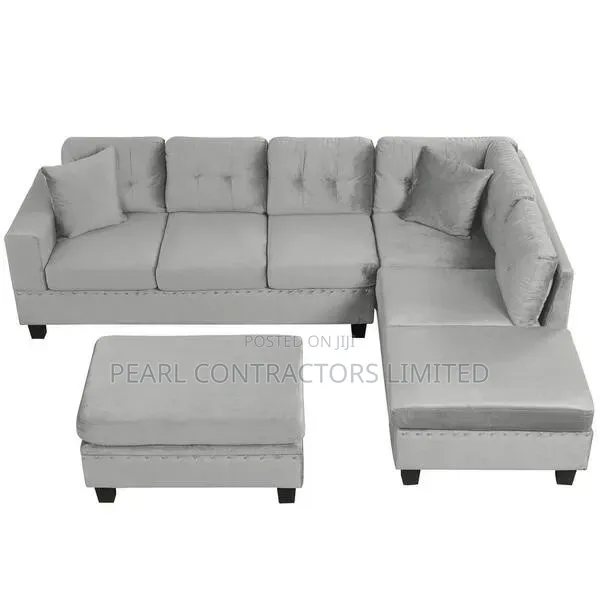 Sofas/Escalate L Sofas With Ottoman Poufs in Any Colour 1,600,000/-