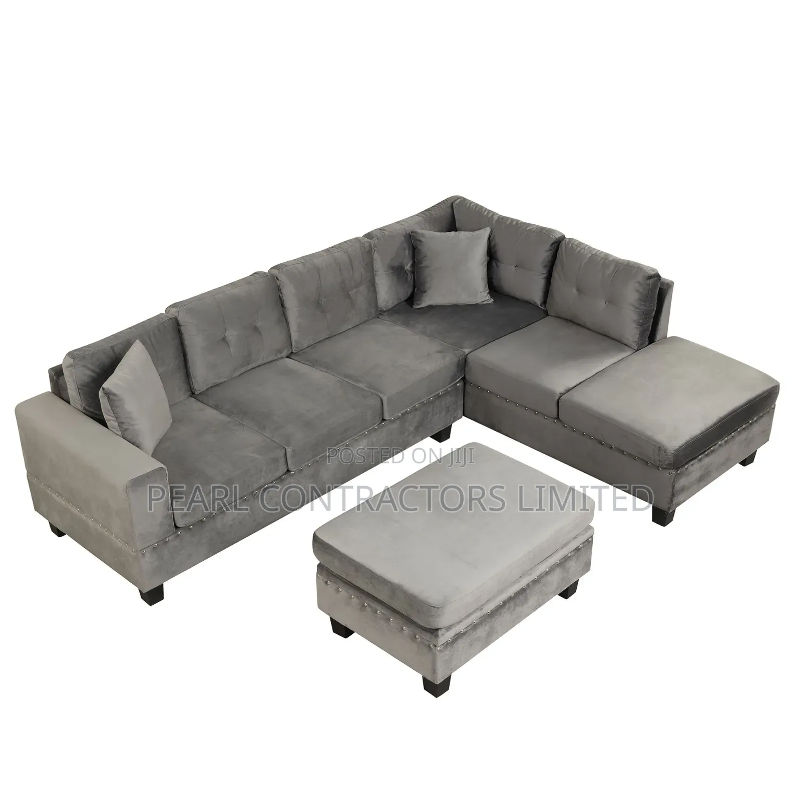 Sofas/Escalate L Sofas With Ottoman Poufs in Any Colour 1,600,000/-