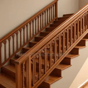 Wooden Stairs Handrails in Any Design in Uganda Made on Order Only