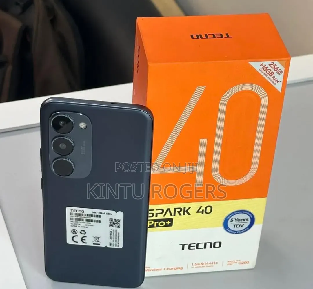 New Tecno Spark 40 Pro+ 256 GB Black