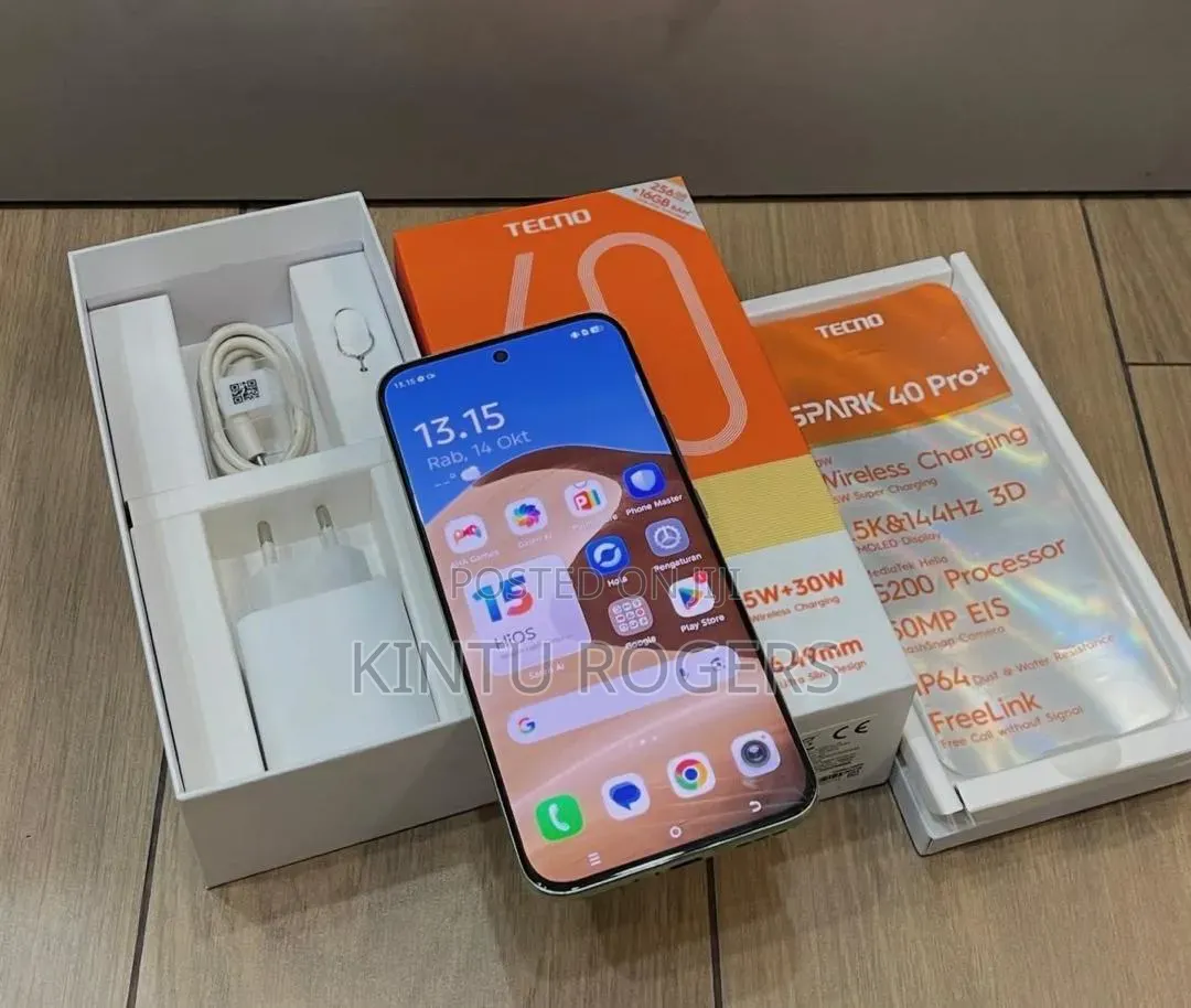 New Tecno Spark 40 Pro+ 256 GB Black