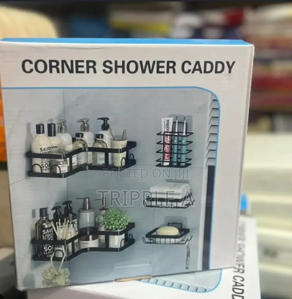 Black Corner Showe Caddy Set