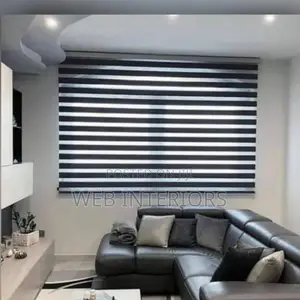 Black Color Office Blinds
