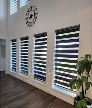 Black Color Office Blinds
