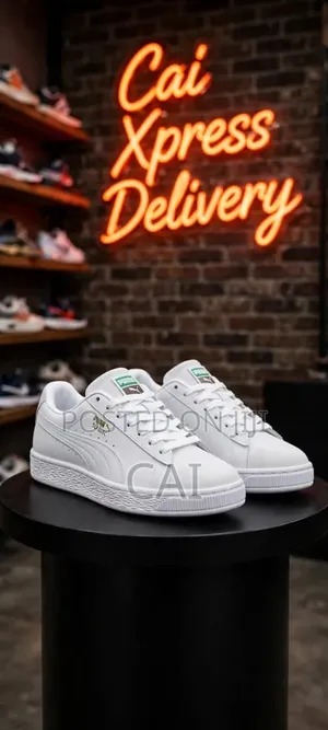 Puma Basket Classic XXI.Triple White Sneakers