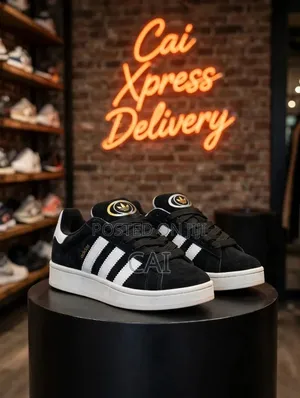 Adidas Campus Black and White Sneakers