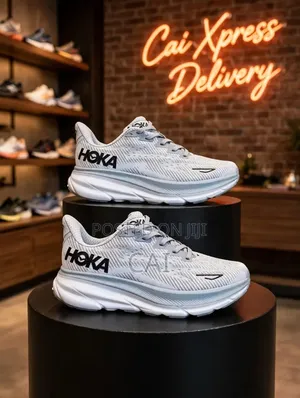 HOKA Clifton 9 Running Shoes. Habour Mist