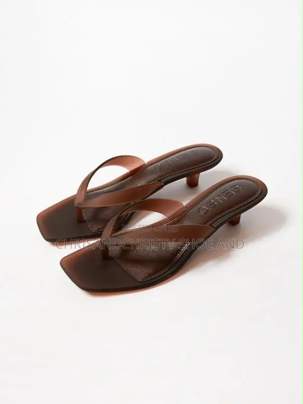 Clear Low Heel Sandles