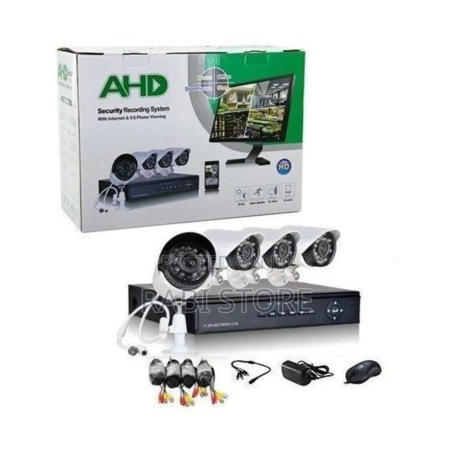 AHD 4-Camera Security System Kit