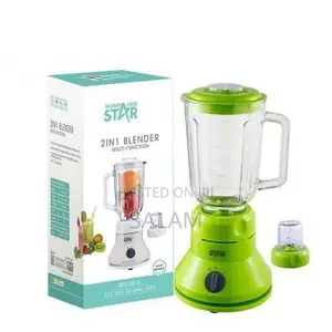 Winningstar 1.5Litre, 2In1 Fruit Juice Blender,Grinder,Mincer,Green.