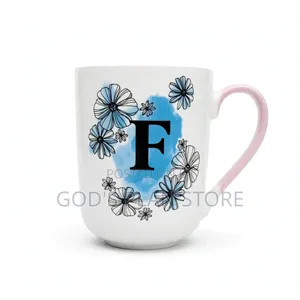 Floral Ceramic Cups 12pcs