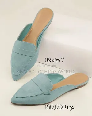 Ladies Half Shoes Mules - Light Blue Pointed US Size 7 Office