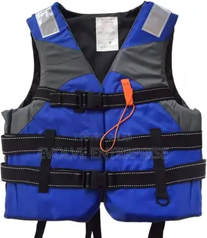 Life Vest With Emergency Whistle Sleeveless Flotation Vest Life Jacket