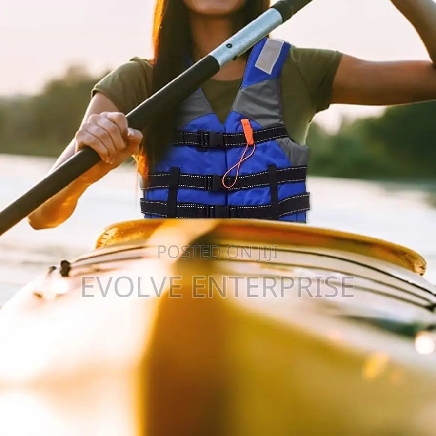 Life Vest With Emergency Whistle Sleeveless Flotation Vest Life Jacket