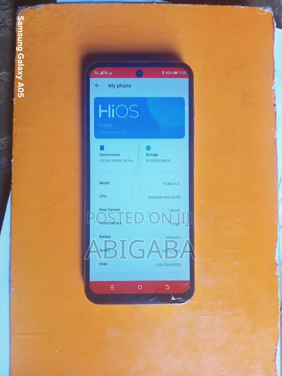 Tecno Spark 30 Pro 256 GB Gold