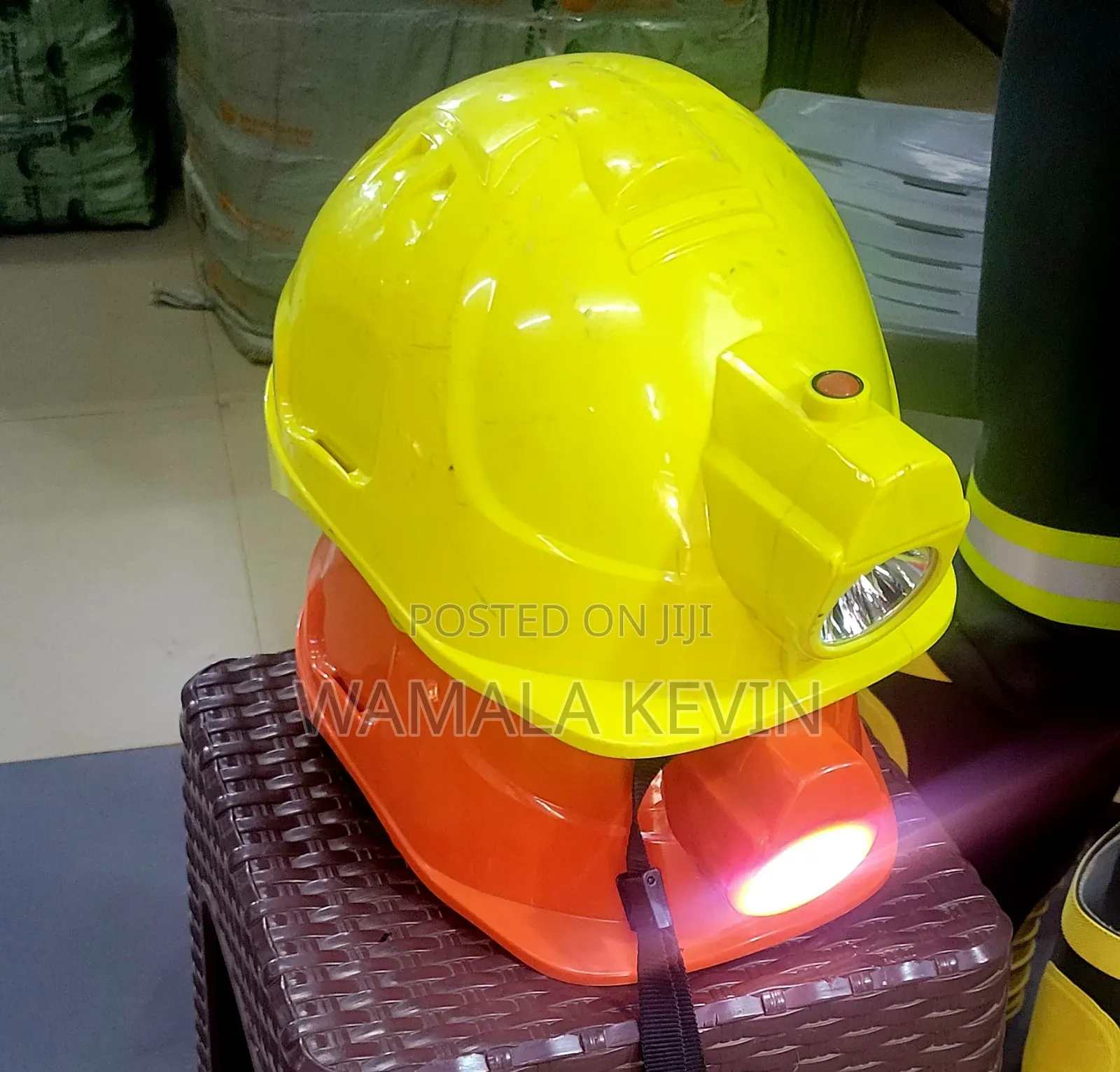 Rechargeable Led Mining Hard Hat Lamp Helmet