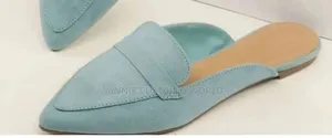 Ladies Half Shoes Mules - Light Blue Pointed US Size 7 Office