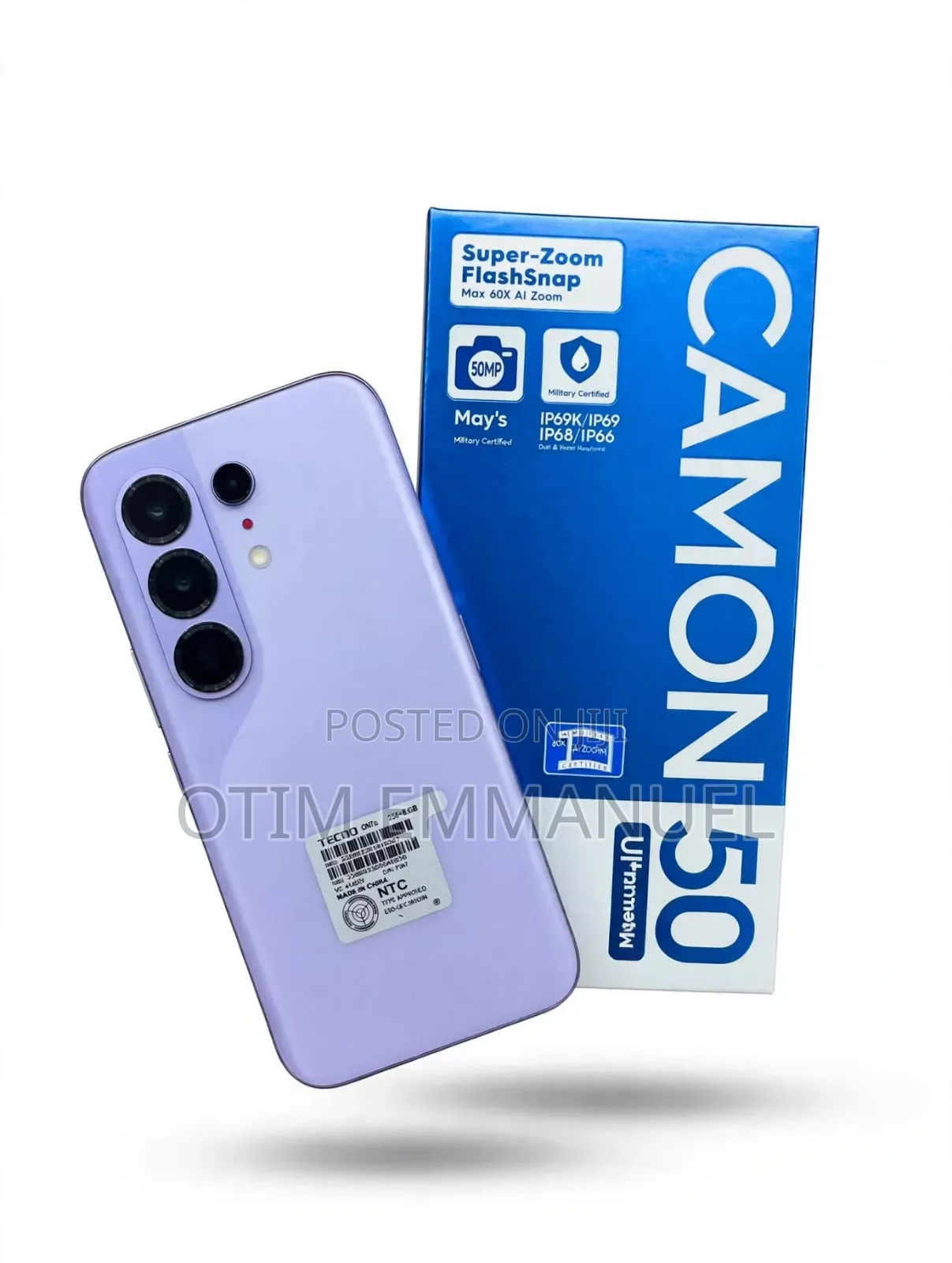 New Tecno Camon 50 Ultra 512 GB Purple