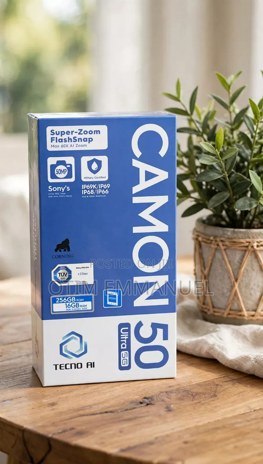 New Tecno Camon 50 Ultra 512 GB Blue