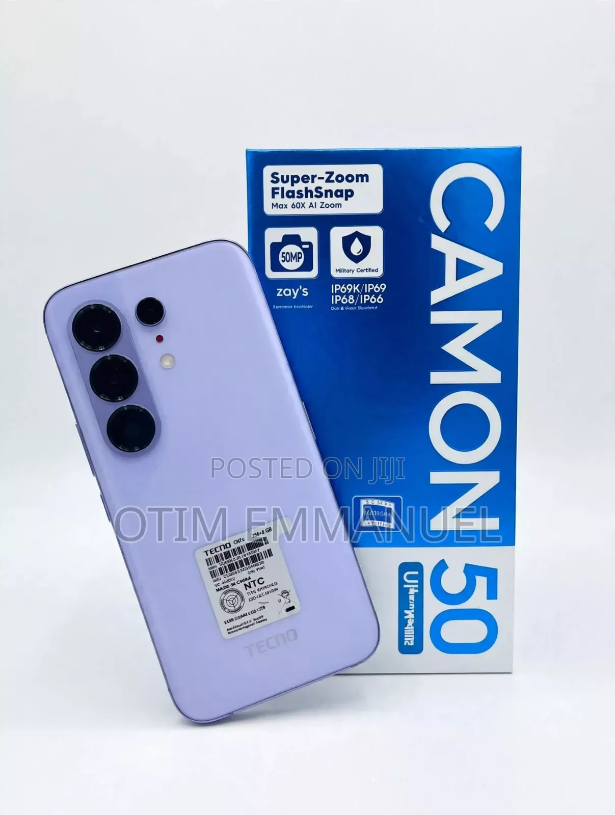 New Tecno Camon 50 Ultra 512 GB Purple