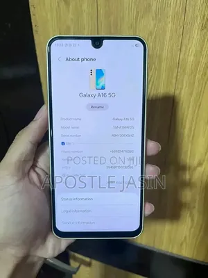 New Samsung Galaxy A16 5G 256 GB Gold