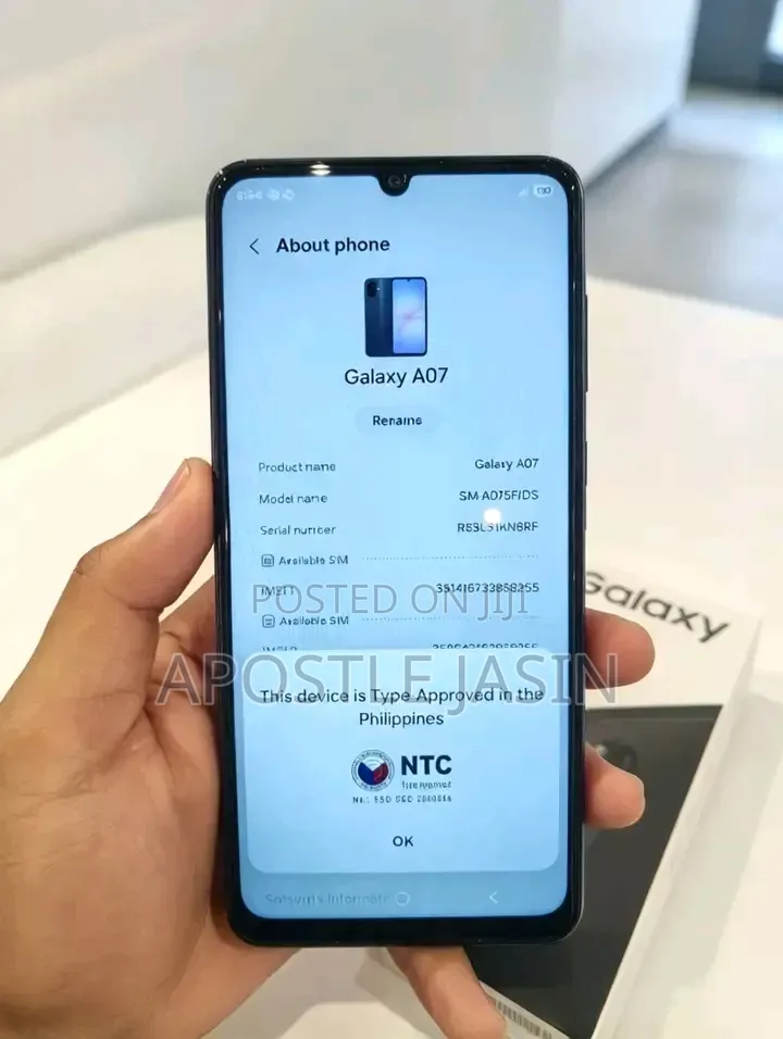 New Samsung Galaxy A07 5G 128 GB Black
