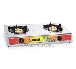 Gas Plate Double Stainless Steel Saachi