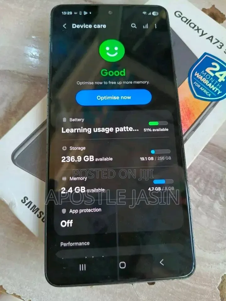 New Samsung Galaxy A73 5G 256 GB Black