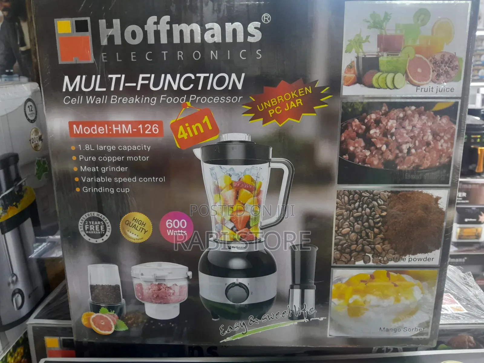 Hoffman's 4 in 1 Juice Blender.