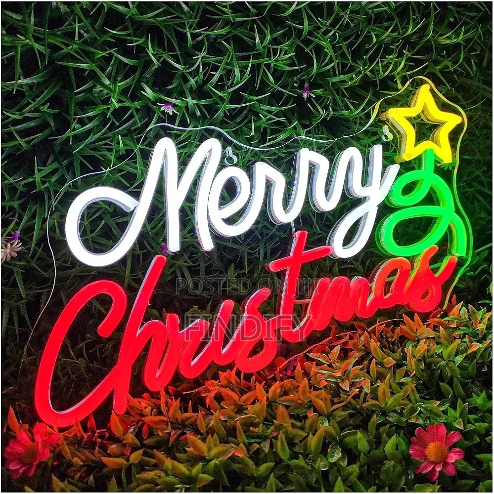 Neon Light Merry Christmas for Neon Sign Christmas Hat