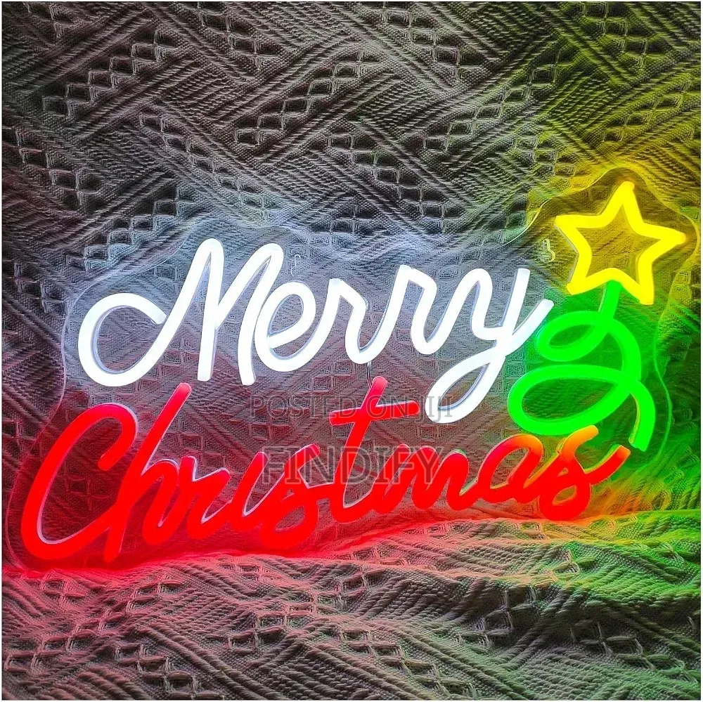 Neon Light Merry Christmas for Neon Sign Christmas Hat