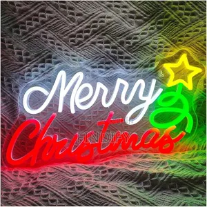 Neon Light Merry Christmas for Neon Sign Christmas Hat
