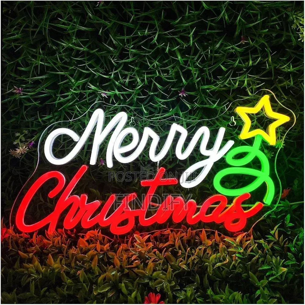 Neon Light Merry Christmas for Neon Sign Christmas Hat