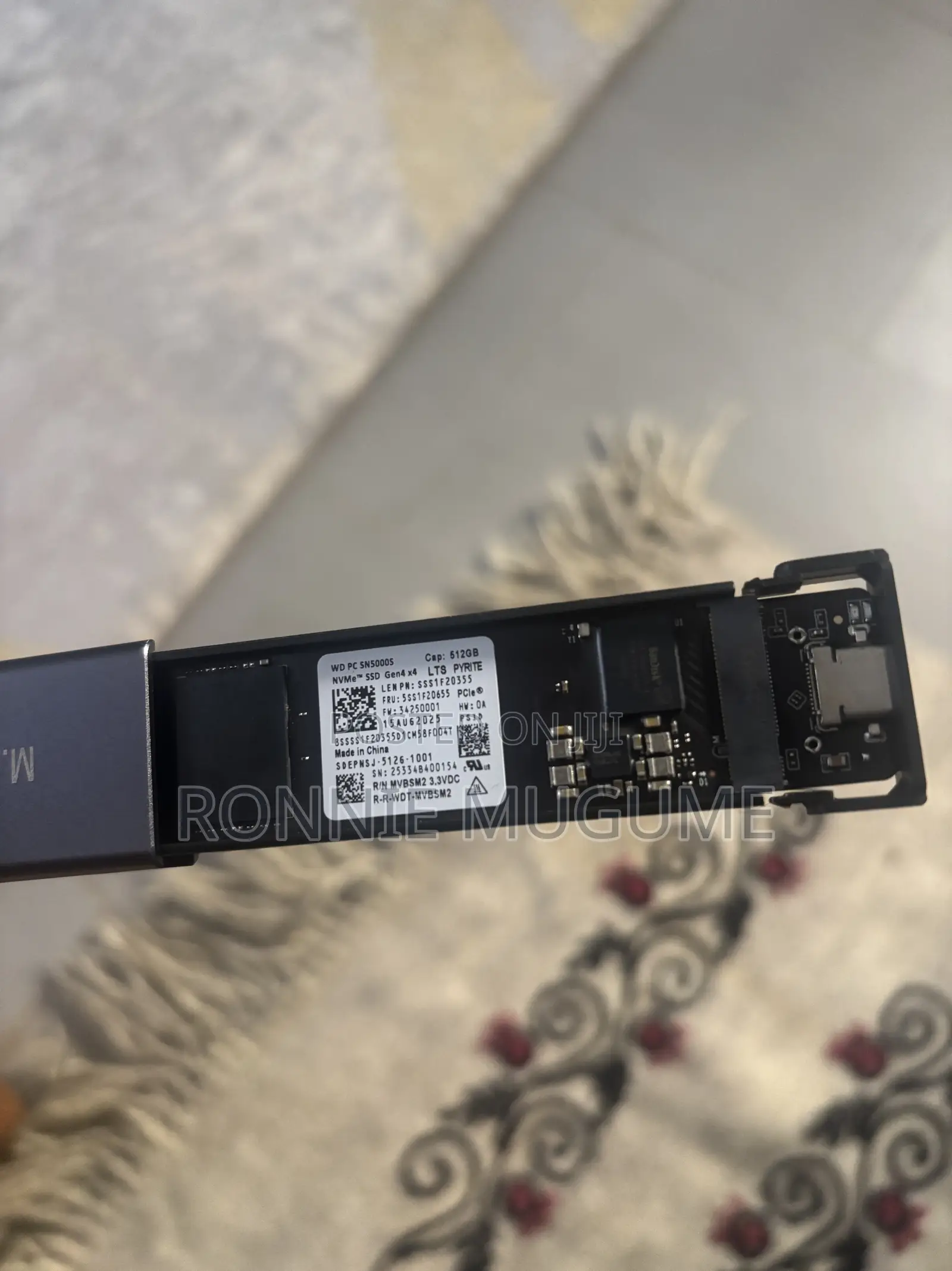 512GB WD External Type-C SSD (Gen4 NVMe + Enclosure)