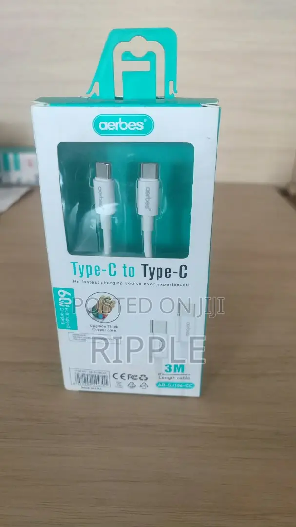 60W USB-C to USB-C Fast Charging Cable – 3 Metres