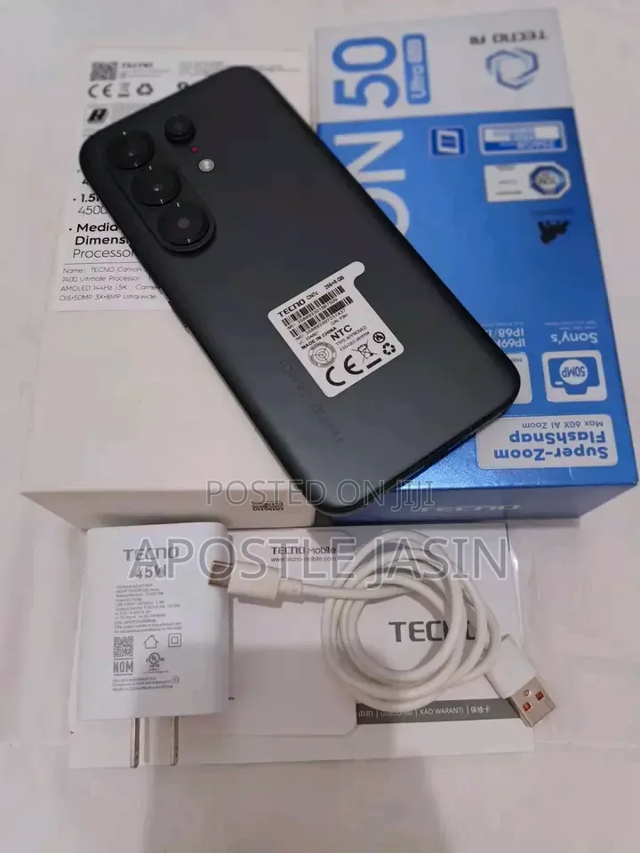 New Tecno Camon 50 Ultra 256 GB Black