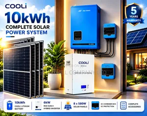 10kwh 48v Cooli Massive Clean Energy Hybrid/Lithium Solar System Kit