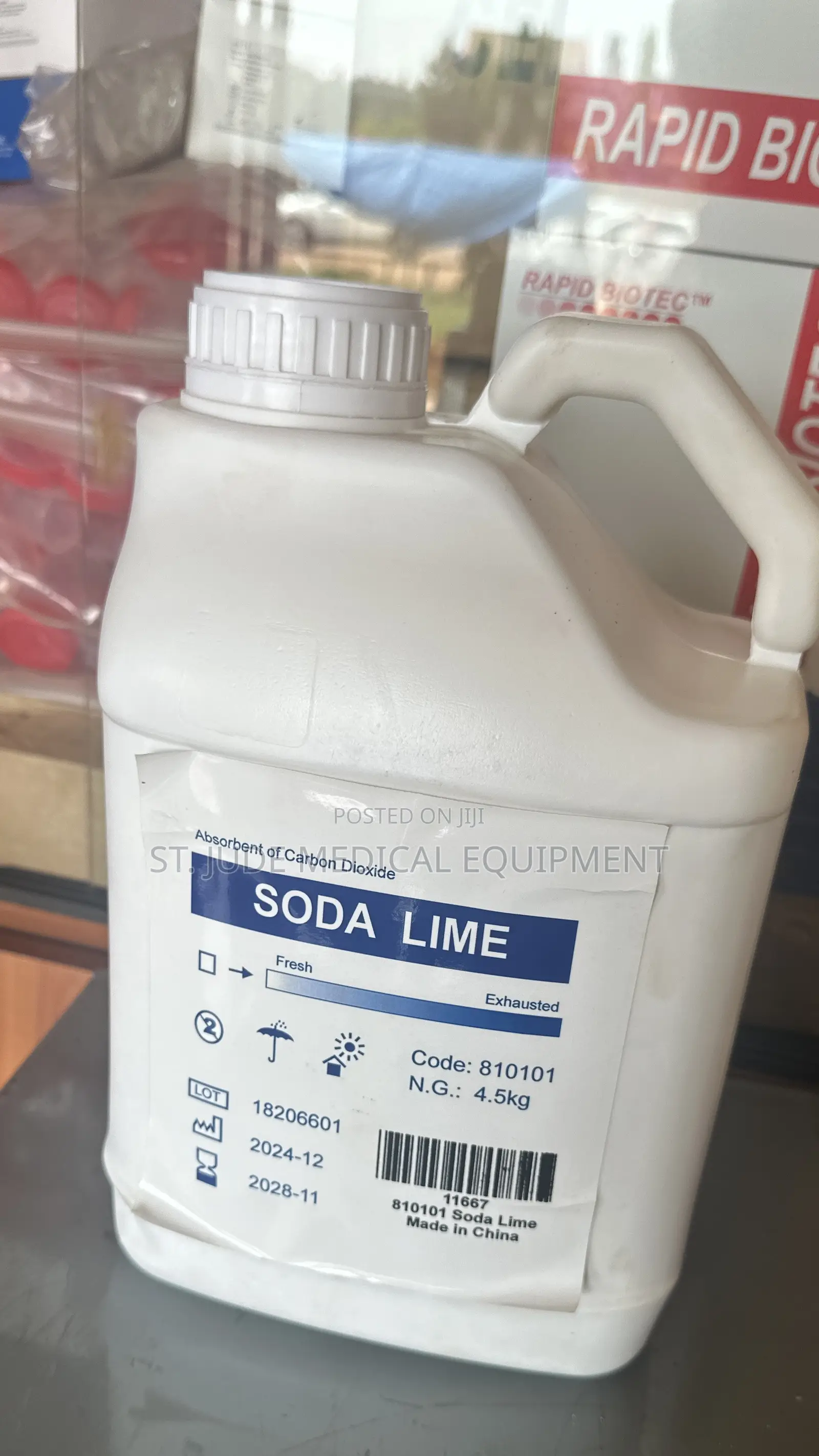 Soda Lime Absorbent of Carbon Dioxide