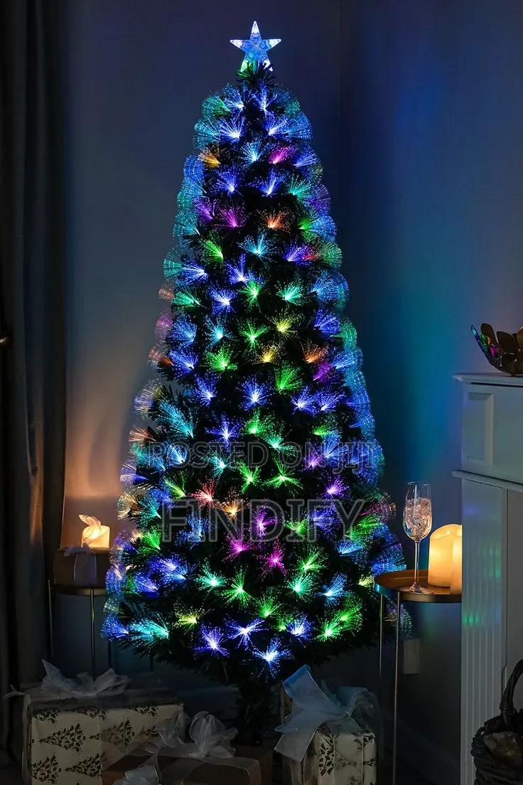 6ft Pre-Lit Christmas Tree With 300 Warm White Auto Lighting Green