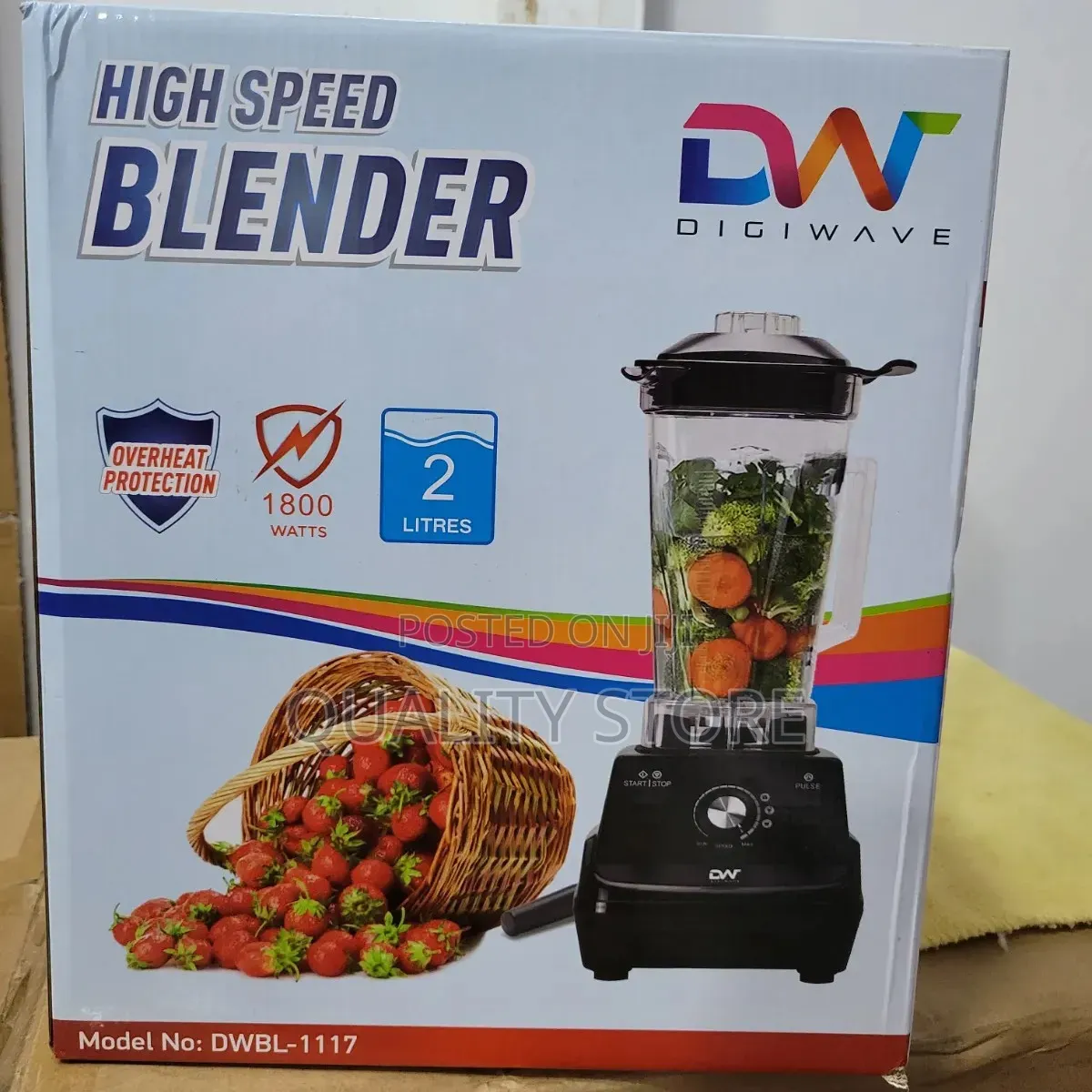 High Power Commercial Electric Blender 2 L Dw
