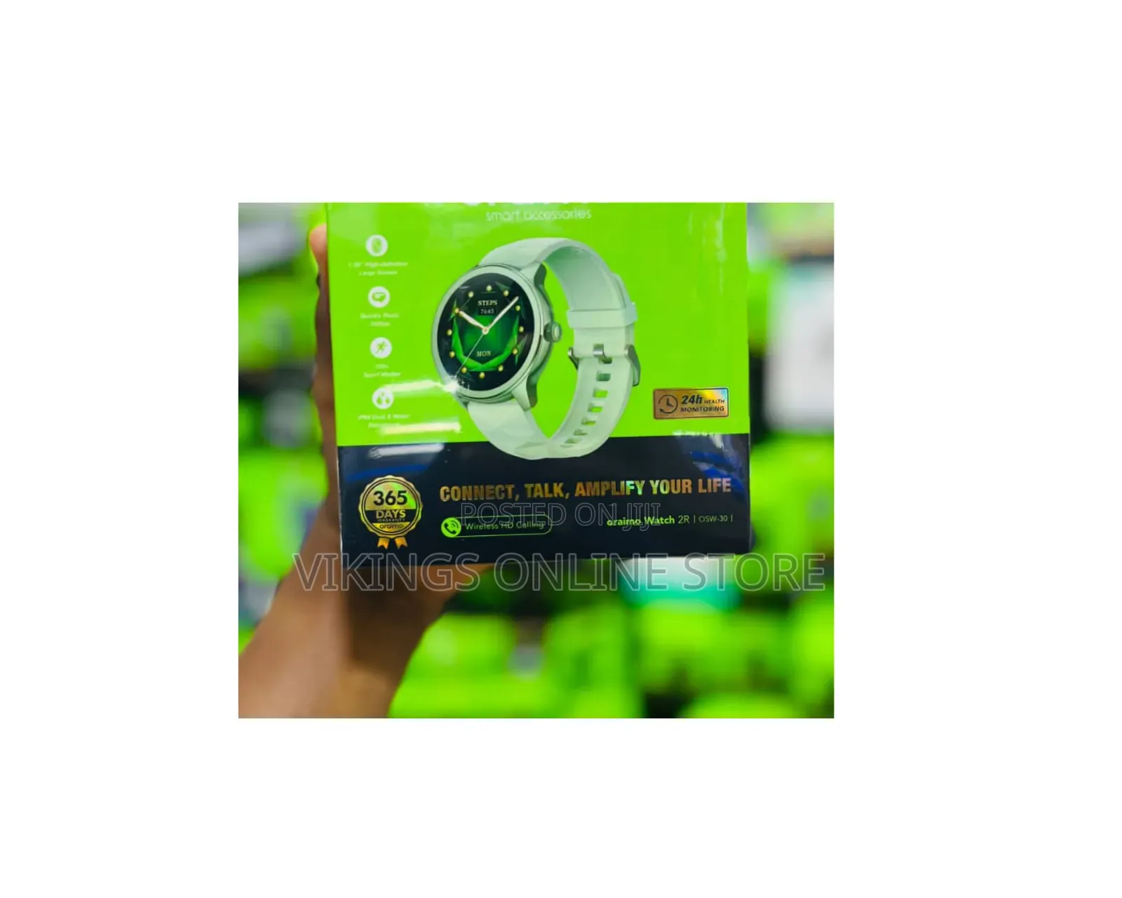 Oraimo Watch 2R | OSW-30 Wireless Calling Smartwatch - Green 