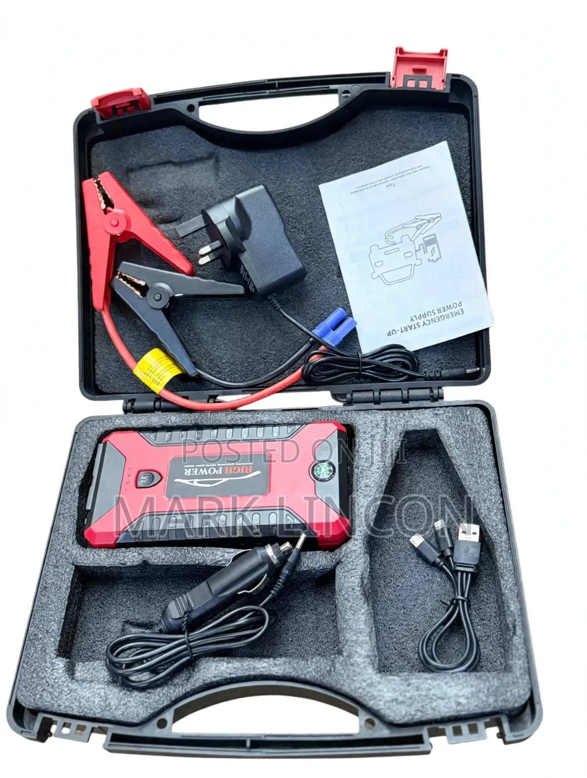 12V High-Power Multi-Function Car Jump Starter & Power Bank Kit