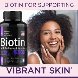 Biotin With Collagen & Keratin Beauty Support Hair, Skin, and Nail