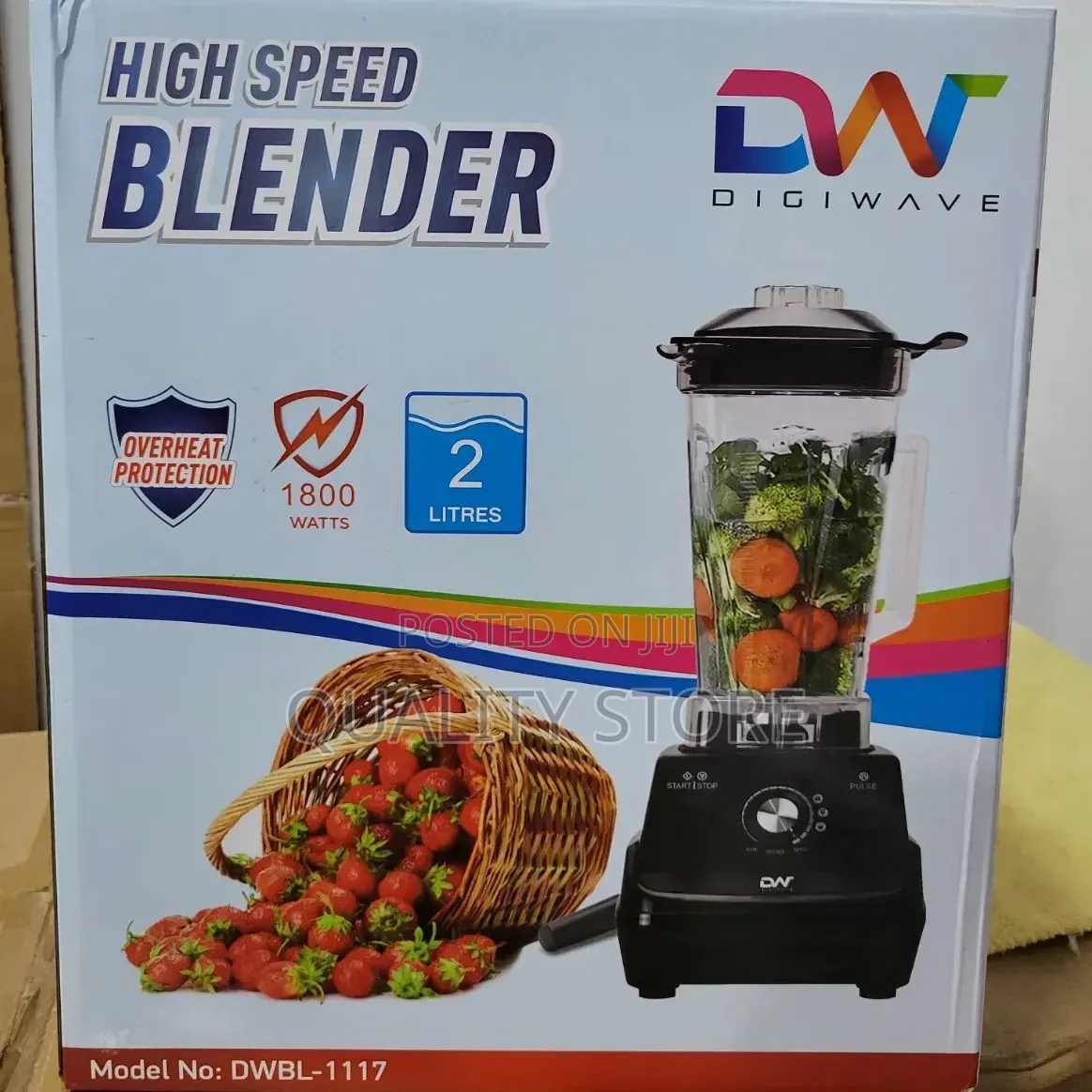 High Power Commercial Electric Blender 2 L Dw
