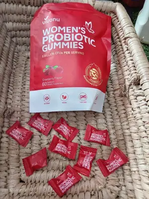 VivoNu Women’s Probiotic Gummies Cranberry Flavor, 60 Pieces