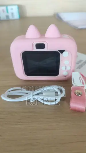 Kids Digital Camera – Rechargeable Cartoon Cat Camera